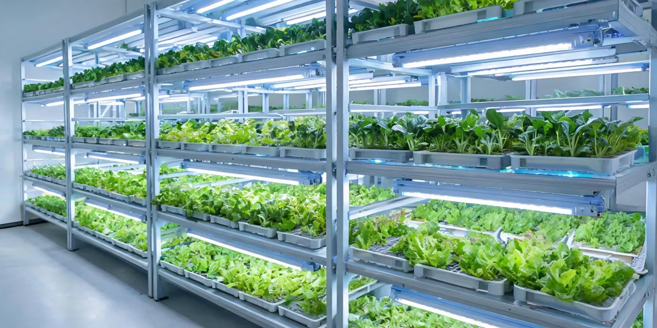 Multi-tier leafy greens farm