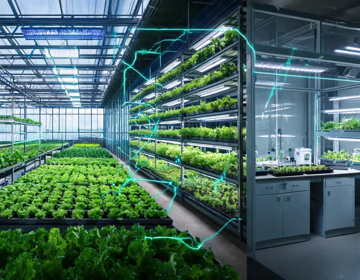 Connected controlled-environment agriculture facilities